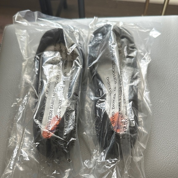 Black and Orange Ballet Flats - Picture 1 of 4